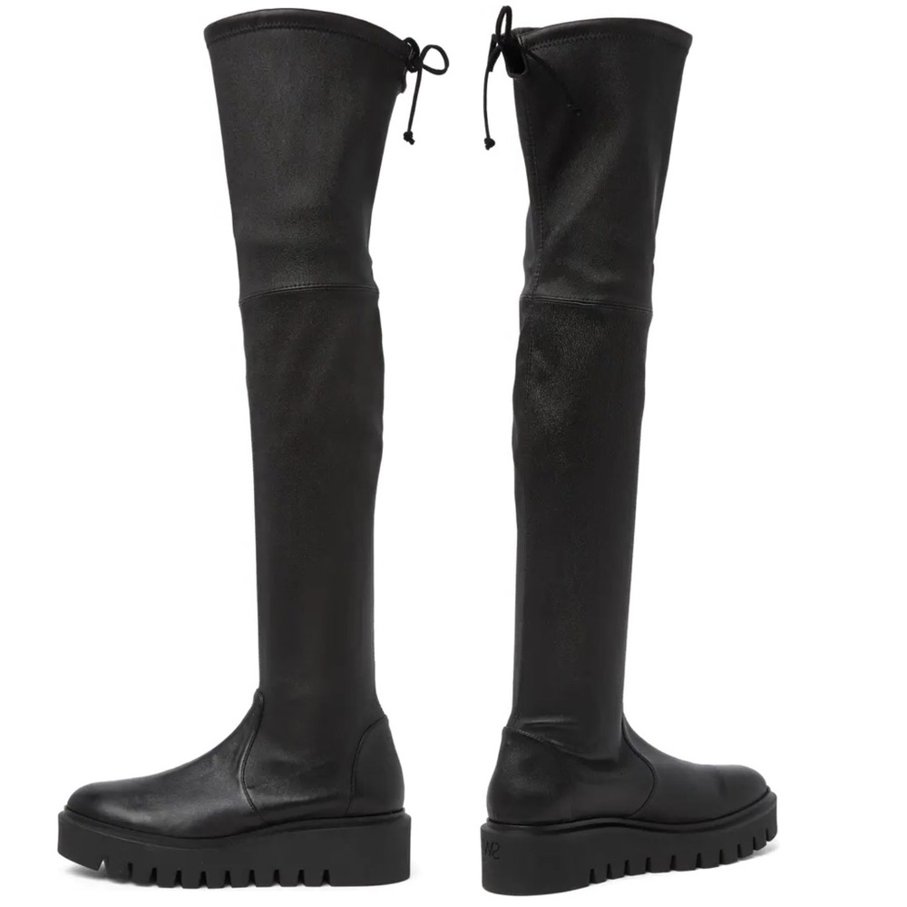 Stuart Weitzman Chalet City Lug Sole Over-the-Knee Boot - Smooth Leather sz 10